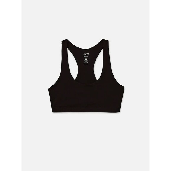 Mate the Label Women Organic Sports Racerback Bra Leggings 2 Pc Set BLACK - Picture 12 of 13